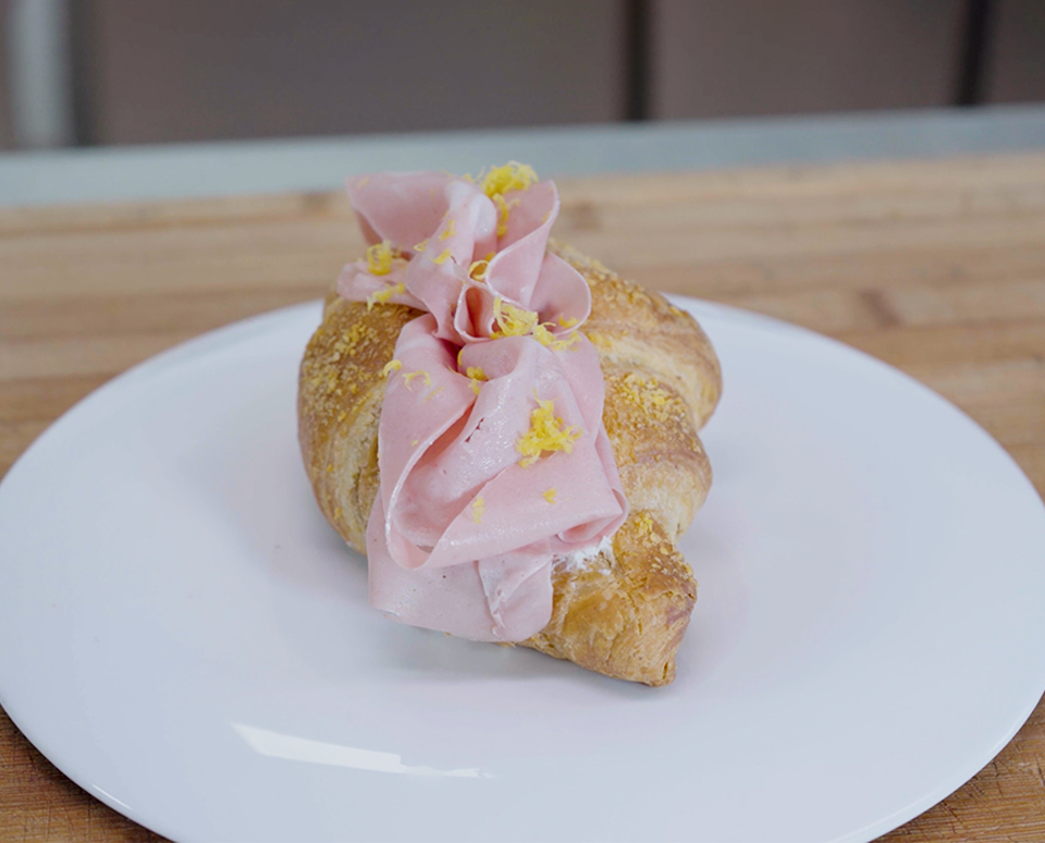 ricetta Marisol con prenscinsoa, mortadella e zeste di limone