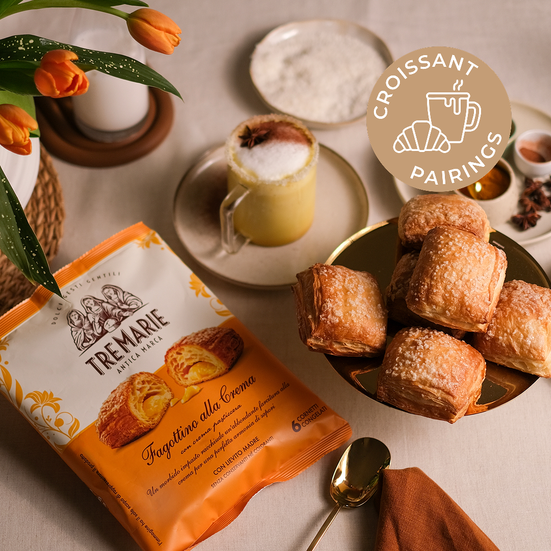 Fagottino alla crema Golden Milk con cocco